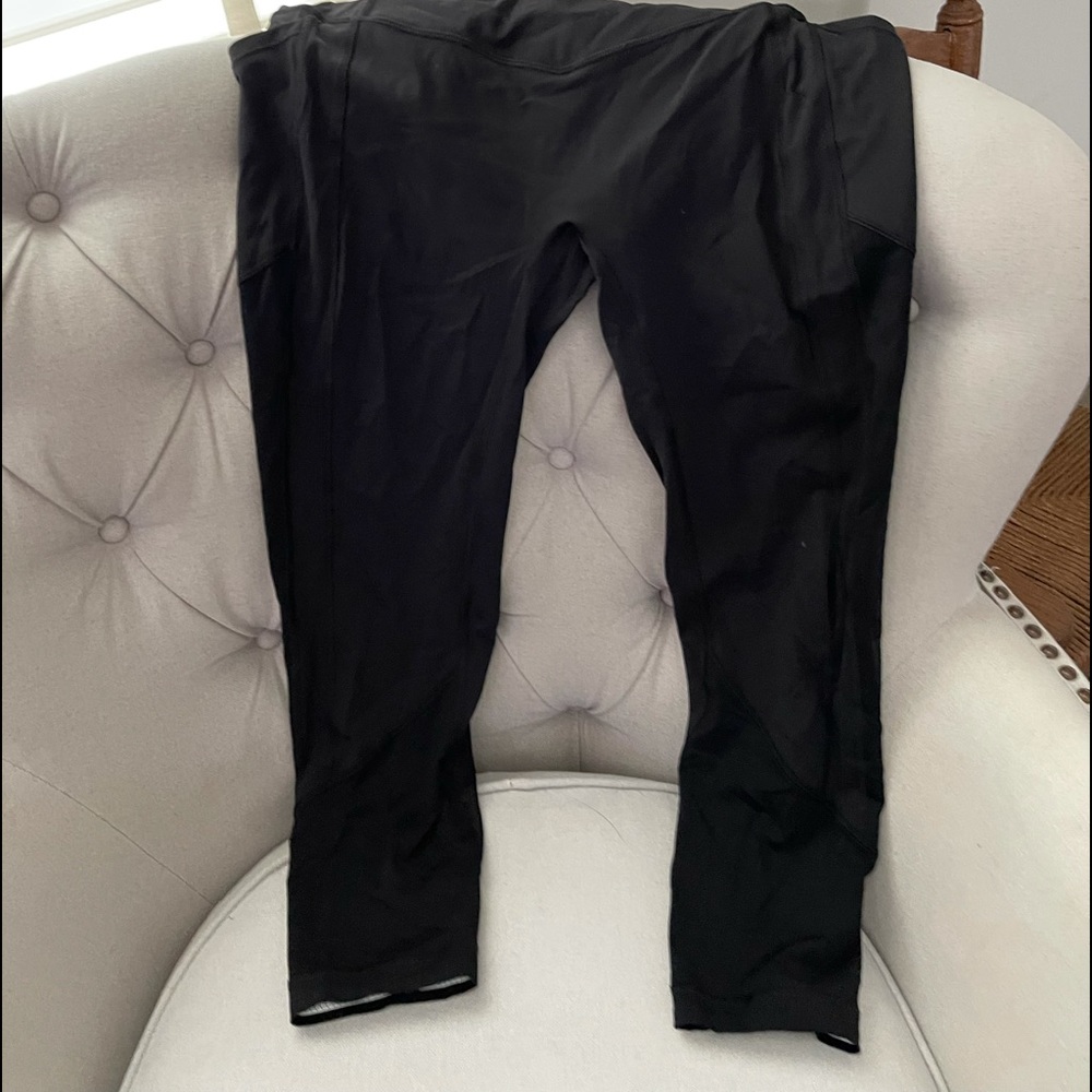 Lululemon high rise leggings with no front seam
